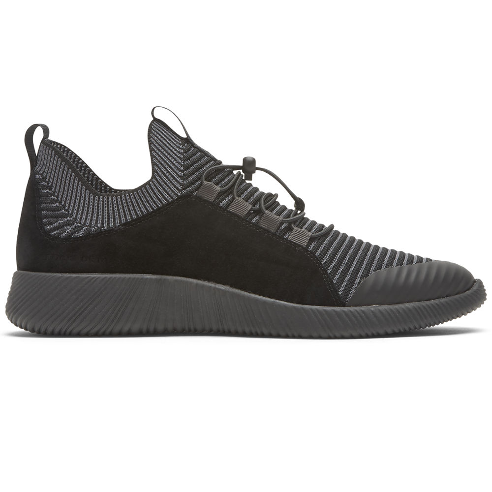 Rockport Singapore Womens Sneakers - City Lites Robyne Knit Bungee Black - AC0263784